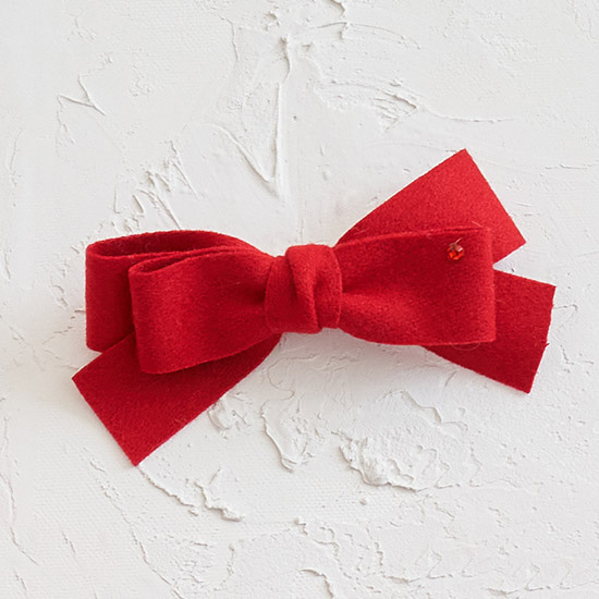 Hairpin (Merry Ribbon) Red